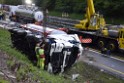 VU Gefahrgut LKW umgestuerzt A 4 Rich Koeln Hoehe AS Gummersbach P307